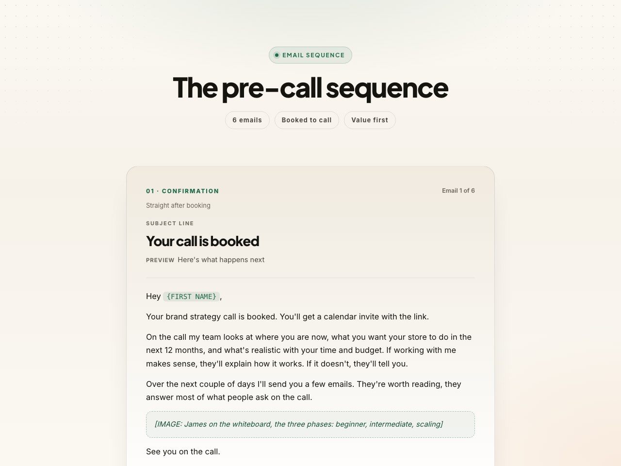 Pre-call preview