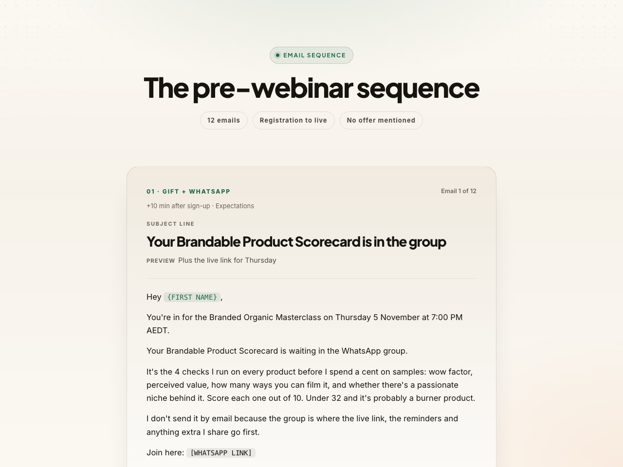 Pre-webinar preview