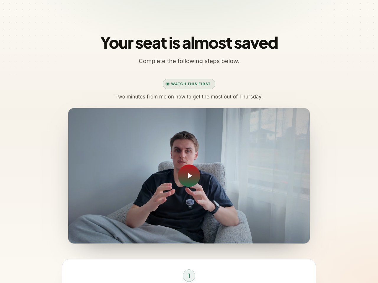 Thank-you page preview